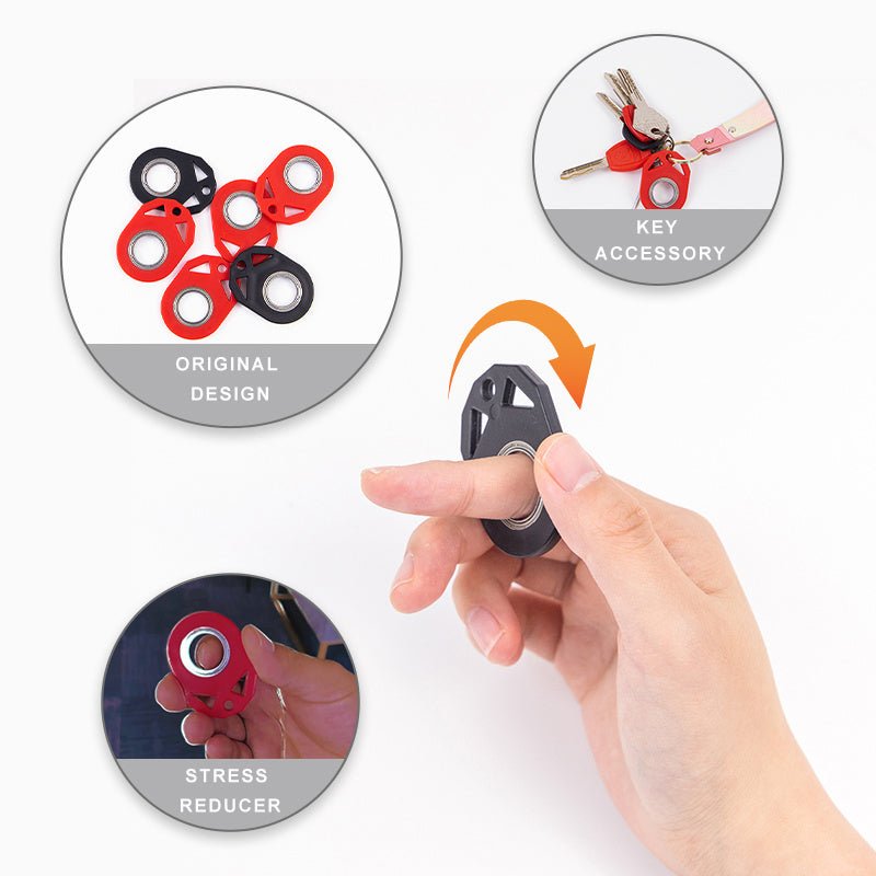 Stress-Relief Fidget Spinner Keychain with Bottle Opener - silverfoxgoods